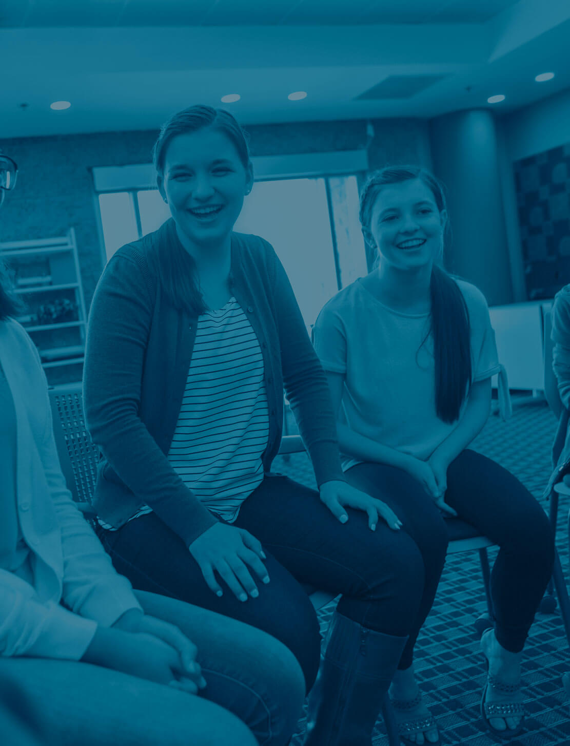 Children laughing in group session