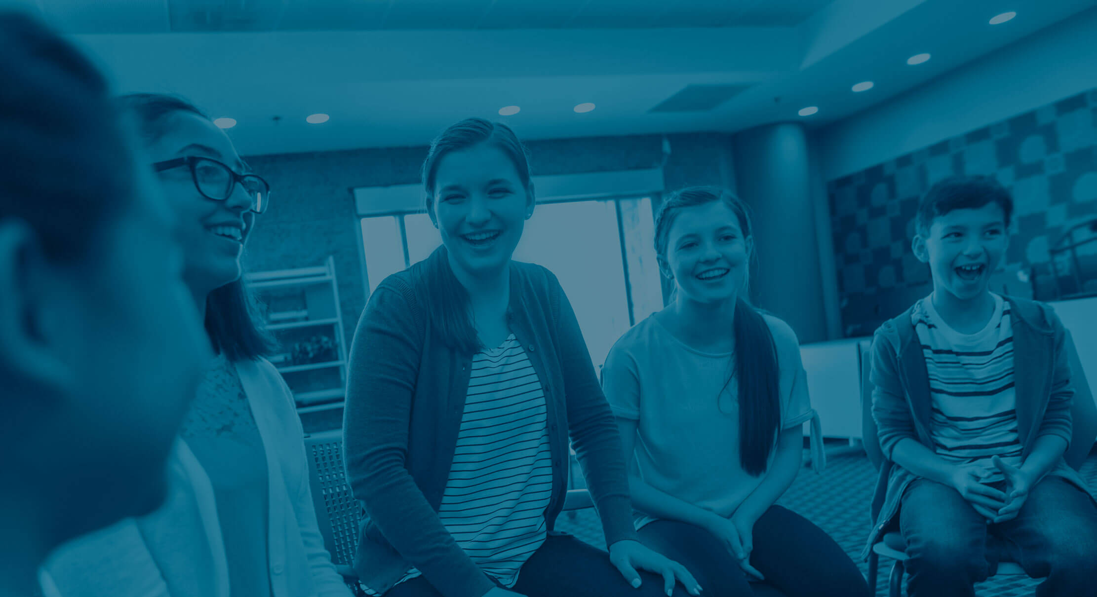 Children laughing in group session